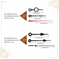 Movimiento de Reloj de Cuarzo Silencioso de 31.5mm con 2 Juegos de Manecillas, Repuestos para Reparación de Relojes de Pared y Fabricación de Relojes DIY