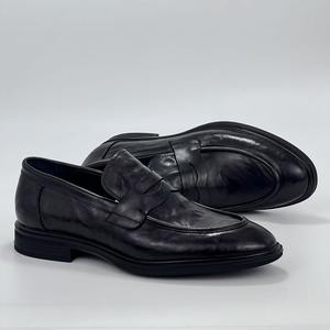 Chaussures de conduite tendance pour hommes 2025, chaussures en cuir souple à enfiler, semelle souple, chaussures en cuir décontractées pour affaires - Product Image 4