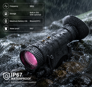 Monoculaire thermique 12um 384x288 50Hz, appareil d'imagerie infrarouge pour l'observation en extérieur avec objectif optionnel - Product Image 3