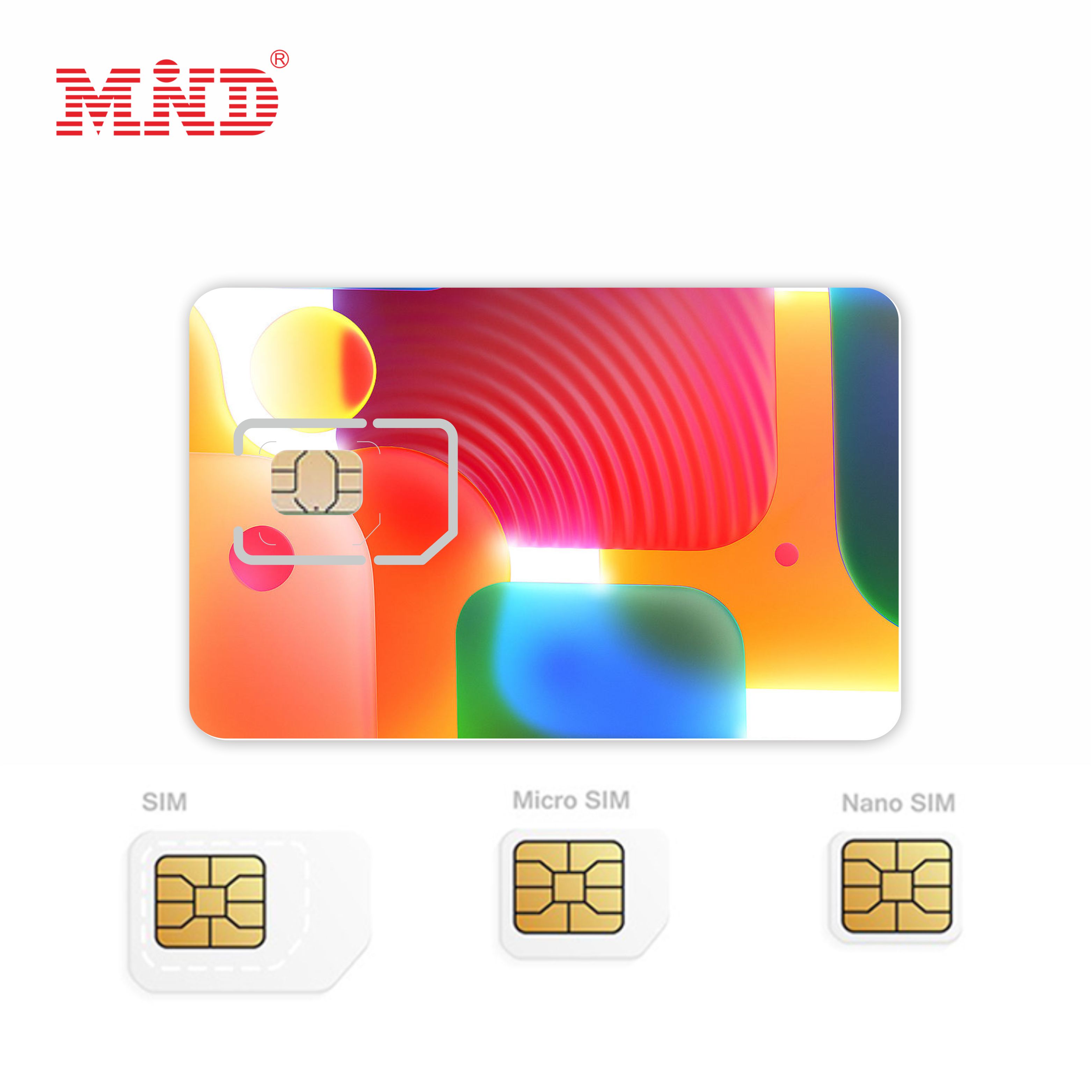 بطاقة SIM IC الدولية الذكية في جميع أنحاء العالم التجوال العالمي فارغة FDD 2FF/3FF/4FF M2M