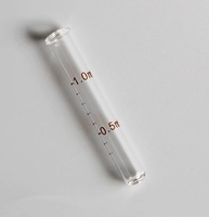 D 7mm huile essentielle pointe plate Pipette verre gradué Pipette pour 30ml huile essentielle verre bouteille Pipette oeil compte-gouttes Tube