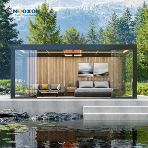 عريشة من الألومنيوم مزودة بمحرك من Mooxon ، عريشة خارجية من الألومنيوم ، عريشة مناخية من skyour poly ، عريشة مناخية خارجية من الألومنيوم - Product Image 1