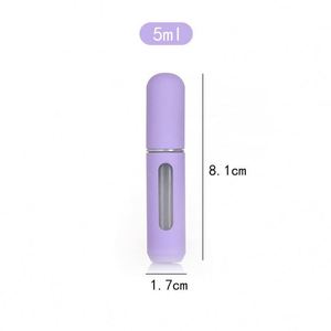 Mini Cute Travel-Sized 5Ml Aluminum Refillable <b>Perfume</b> <b>Atomizer</b> Spray Bottle With Custom Color for Personal Care - Product Image 1