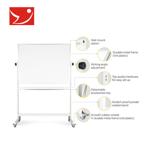 Bảng Trắng di động hai mặt có chân đế, bảng trắng hai mặt có thể đảo ngược và từ tính - Product Image 2