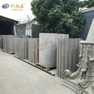 New Magic Stone Grc <b>Flower</b> Pots Outdoor Decorative Planters With Relief Design Xms Model - Product Image 2