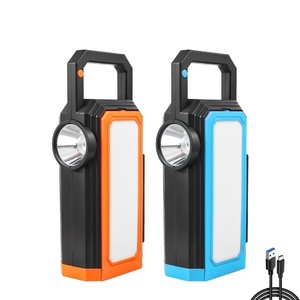Cross-border new product, solar charging support output with hook can hang battery indicator multi-function work <b>light</b> - Product Image 1