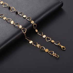 Collana a Catena in Acciaio Inossidabile a Forma di Cuore, Colore Argento/Oro, Non Sbiadisce, Gioiello Artigianale in Metallo per Vacanze Estive e Spiaggia - Product Image 4
