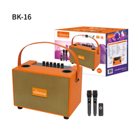 Haut-parleur Karaoké Portable en Cuir PU avec Woofer 6,5 Pouces, Bluetooth, USB, TF, Entrée Micro, Style Rétro pour Chant à Domicile ou en Extérieur