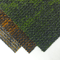 Tapis carré moderne à dégradé 50x50cm, en polypropylène, à rayures, avec support EVA, pour bureaux commerciaux, salons, hôtels, casinos, aéroports