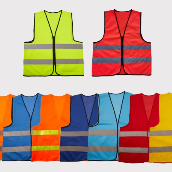 Özel yüksek görünürlük yansıtıcı güvenlik T Shirt İnşaat Hi Viz iş gömlekleri erkekler için