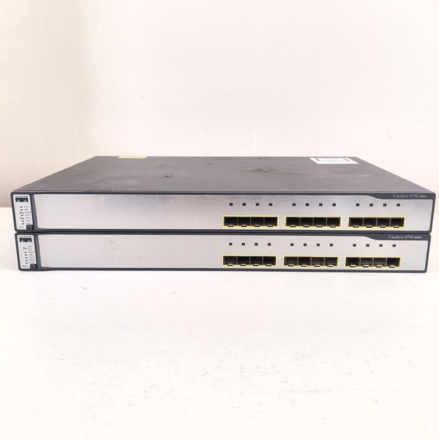 For WS-C3750G-12S-S 12-Port Full Gigabit SFP Optical Port Layer 3 Stackable Managed Switch