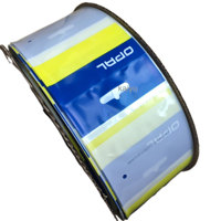Sac en plastique transparent/blanc pré-ouvert avec emballage et produit d'impression imprimés par rouleaux automatiques