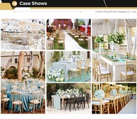 Chaise Chiavari de Mariage en Métal Doré et Cuir Blanc de Luxe, Nouvelle Collection à Prix Abordable