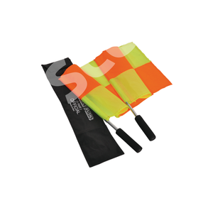 Bandera de juez de línea de eje de aluminio duradero de lujo GISCO 66056 con agarre Hi-Soft y logotipo personalizado de 54cm para venta de exportación - Product Image 1