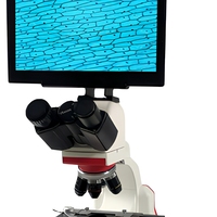 Microscope numérique Phenix BMC100-DB5UP-S avec caméra intégrée 5MP et écran LCD tablette 10,1 pouces, microscope binoculaire