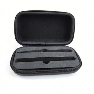 Customizable <b>Small</b> Portable EVA Pen Tool Case Black Leather Waterproof Tool <b>Storage</b> <b>Box</b> Nylon Polyester Shockproof Sponge - Product Image 1