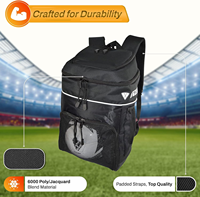 Sac de transport léger et souple pour ballon de football, idéal pour l'extérieur, en polyester imperméable, pour chaussures de football, sac à dos pour chaussures de football, vente chaude OEM