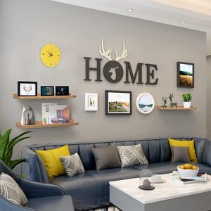 Custom Single Nordic Country Style Wood Rectangle Floating Wall <b>Shelf</b> Flexible Design Lacquer Living Room Kitchen Storage - Product Image 3