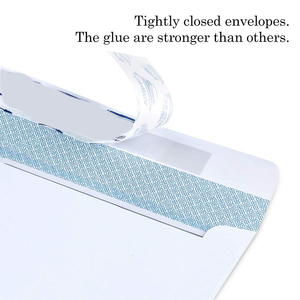 Bán Buôn 10 Phong Bì An Ninh Cửa Sổ Đôi Phong Bì <span class=keywords><strong>4</strong></span> 1/8X9 1/2 Trong Peal-và-seal - Product Image 4