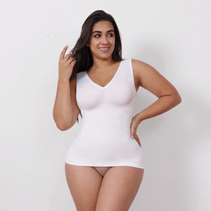 Canottiere a compressione da <span class=keywords><strong>donna</strong></span> Yumesilm a forma di scollo a V con scollo alto a forma dimagrante con canotta traspirante per il controllo della pancia - Product Image 4