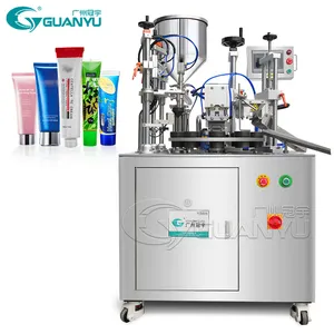 Guanyu Hot Selling Factory Price Tube Filling Sealing Machine Cosmetic Cream Lotion Soap Shampoo Plastic Tube Aluminium Filling