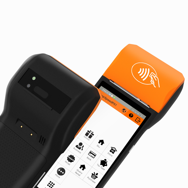 Mobile Android Pos Device Touch Screen Handheld Pos 58mm Thermal Printer 6 Inch 3g Wifi Barcode Point of Sale System