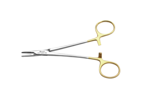 Pinza Porta Agujas Manual con Mango Dorado para Inlays Dentales, Instrumento Quirúrgico de Acero Inoxidable de Alta Calidad, Herramienta para Dentistas - Product Image 5