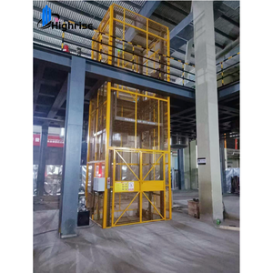 Industrieller hydraulischer vertikaler Führungsschienen-Fracht lift 3m 1000kg Fracht aufzug - Product Image 4