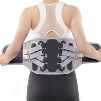 Ceinture de maintien lombaire respirante en maille avec plaques de soutien en acier, fine, pour l'été, idéale pour le sport et les soins quotidiens de la taille