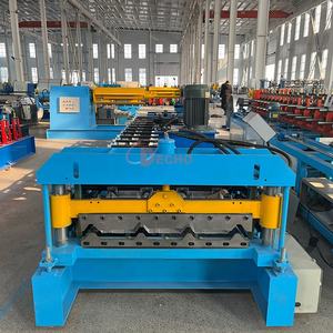 930 kualitas tinggi baja lapisan tunggal warna mesin pembuat ubin atap logam mesin pembentuk gulungan lembaran atap - Product Image 3