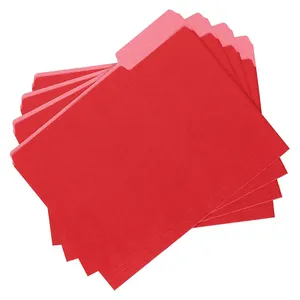 Carpeta de papel tamaño carta A4 clásica personalizada, resistente al agua, ecológica, para documentos, carpeta de archivos de Manila con diseño de pestañas, carpeta de papel