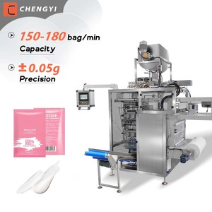 Máquina automática de envasado de líquidos en sobres con sellado de 4 lados, máquina vertical de envasado de líquidos de múltiples vías para aceite de oliva y acondicionador capilar - Product Image 1