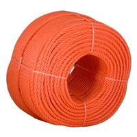 Corde torsadée à 3 brins en PE de haute qualité pour usage maritime et d'emballage, haute résistance
