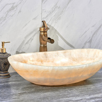Vente en gros de lavabos de salle de bain modernes en pierre d'art de luxe, toilettes de salle de bain