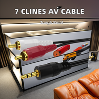Fil RCA Câble de données vidéo AV Connecteurs auxiliaires USB S-Vidéo PVC Cuivre pur pour moniteur audio Utilisation pour la maison pour DVD VCD TV