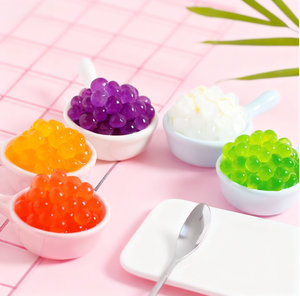 Perlas de Boba con Sabor a Fresa, Topping para Té de Burbujas, Boba Explosiva, Bolas de Jugo Explosivas para Bebidas, Helados y Postres - Product Image 4
