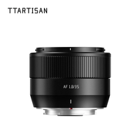 Objectif TTArtisan AF 35mm F1.8 II plein format à grande ouverture en alliage d'aluminium 52mm pour monture Minolta E Noir Argent Portrait