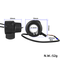 Vente Flash : Accélérateur à doigt GSH 36V ABS Léger pour Trottinette Électrique Kukirin G2/G3/G4 - Bouton de Contrôle de Vitesse