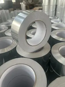 Plester aluminium Foil tahan api suhu tinggi, pita Foil aluminium tahan api kinerja tinggi untuk sistem Ducting AC