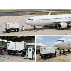 140KVA High Voltage 2000A <b>Three</b>-Phase Silent Type Auto Aircraft Ground Power Unit 28V 115/200V AC Frequency Converter - Product Image 2