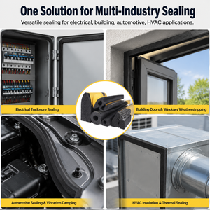 <span class=keywords><strong>Bande</strong></span> d'étanchéité en caoutchouc EPDM à prix d'usine avec support en maille de fibre, auto-adhésive, en rouleau, pour isolation contre les intempéries - Product Image 5