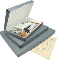 Scatola regalo personalizzata a conchiglia in cartone, scatola per imballaggio con cucitura laterale per cartoline, foto, inviti e biglietti.