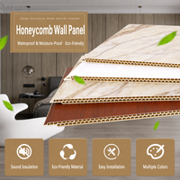 Panneau mural en composite de pierre et plastique, revêtement mural décoratif, résistant à l'humidité, ignifuge, panneau intérieur en nid d'abeille à emboîtement