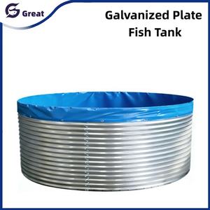 Bassin à poissons en acier galvanisé à chaud, résistant à la corrosion, pour l'aquaculture commerciale à haute densité <span class=keywords><strong>RAS</strong></span> - Product Image 2