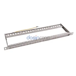 0,5U FTP blanko Patch Panel 24 Ports Netzwerk-Verteiler-Framework