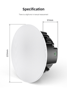 Altavoz de Pared Inalámbrico BT de 6.5 Pulgadas, Dos Vías, Coaxial, para Cine en Casa, 60w*2, Compatible con WIFI, Control Multi-Habitación, Equipo de Sonido - Product Image 3