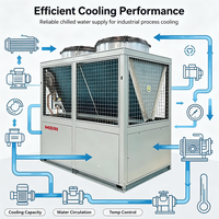 Refroidisseur industriel modulaire automatique à air refroidi MERI, respectueux de l'environnement, avec compresseur et moteur, pour les industries de la construction