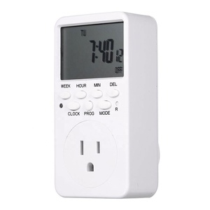 Enchufe electrónico con temporizador Digital, toma de corriente con temporizador de 220V CA, temporizador, temporizador, relé de tiempo, Control programable, para UE, EE. UU., Reino Unido - Product Image 3
