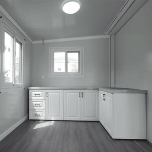 Conteneur extensible de luxe de 40 pieds Maison Chambre à coucher Cuisine 20 pieds 40 pieds Panneau sandwich portable préfabriqué pour école centre commercial Hôtel - Product Image 4