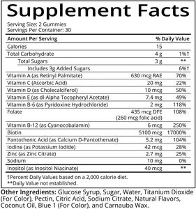פרטי תווית ויטמינים אורגני ביוטין גמיה לשיער ציפורניים צמיחה ויטמינים ביוטין קולגן gummies אורגני ספקטרום מלא ויטמין - Product Image 2
